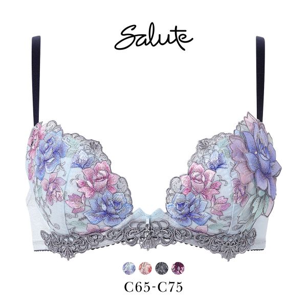 15％OFF【送料無料】 ワコール サルート 23グループ 23G フロントエックスプラス ブラジャー C 谷間 Wacoal Salute BTJ723 FRONT-X＋ 25A_13