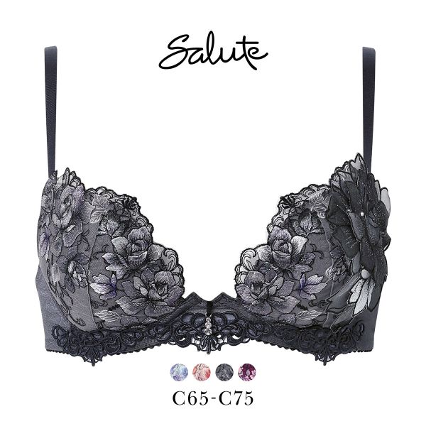 15％OFF【送料無料】 ワコール サルート 23グループ 23G フロントエックスプラス ブラジャー C 谷間 Wacoal Salute BTJ723 FRONT-X＋ 25A_15