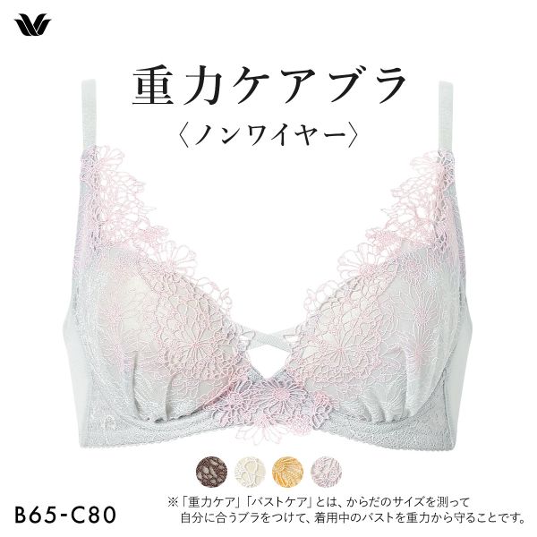 15％OFF【送料無料】 ワコール 重力ケアブラ ノンワイヤー プレミアム 25series BXD125 25G ブラジャー BC Wacoal