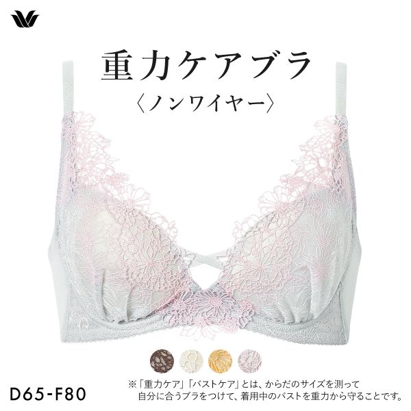 15％OFF【送料無料】 ワコール 重力ケアブラ ノンワイヤー プレミアム 25series BXD125 25G ブラジャー DEF Wacoal 大きいサイズ