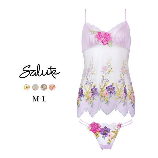 ワコール Wacoal サルート Salute 23AW 93G DTJ293 セットアップ ML