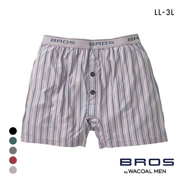 ワコール　BROS フィットトランクス　しめつけすぎずダブつかない　 3色　L ブロス バイ ワコールメン しめつけすぎず、ダブつかない