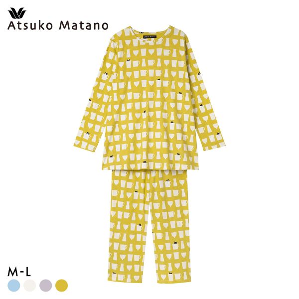 ワコール マタノアツコ ルームウェア 長袖パジャマ 上下セット MEME ねこ 綿100％ Wacoal ATSUKO MATANO 15%OFF 送料無料_11
