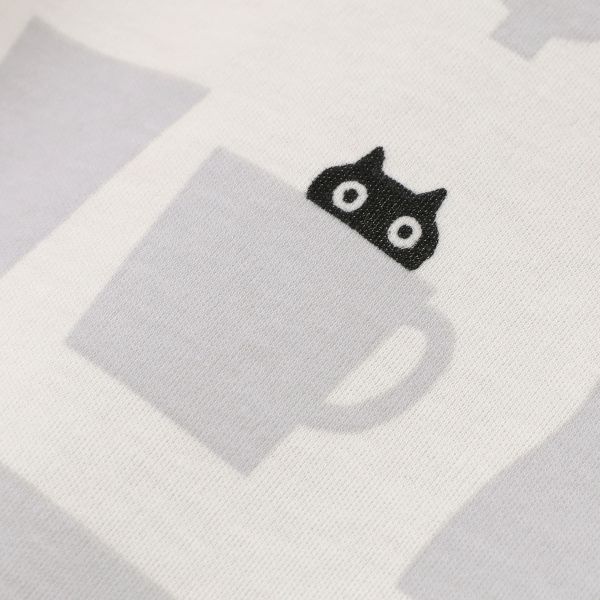 ワコール マタノアツコ ルームウェア 長袖パジャマ 上下セット MEME ねこ 綿100％ Wacoal ATSUKO MATANO 15%OFF 送料無料_2