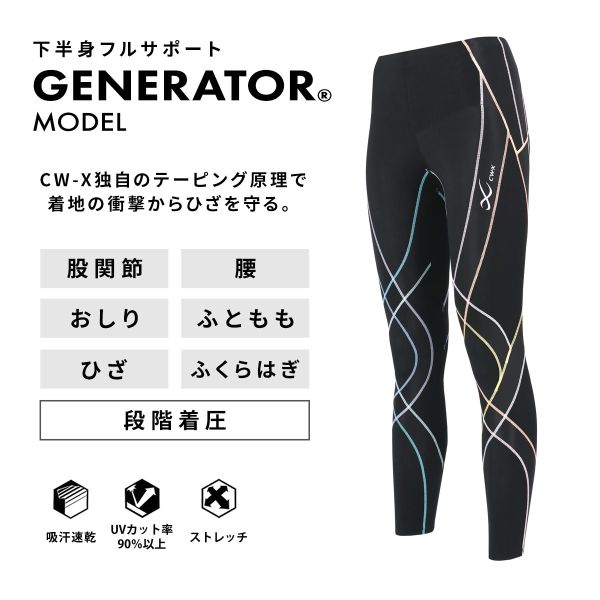 ワコール Wacoal シーダブリューエックス CW-X ジェネレーター Generator レディースロングタイツ 20%OFF 送料無料 メール便(20)