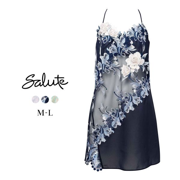 サルート 52G ランジェリードレス ガウン スリップ ショーツ M 白 サルート 52G ランジェリードレス ガウン スリップ ショーツ M 白