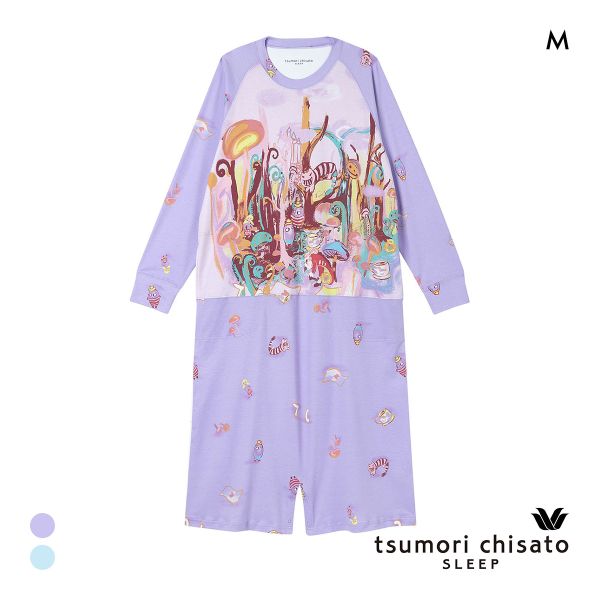 ワコール ツモリチサト 不思議の国 パジャマ ワンピース ルームウェア 長袖 ネグリジェ 綿100％ Wacoal tsumori chi 15%OFF 送料無料