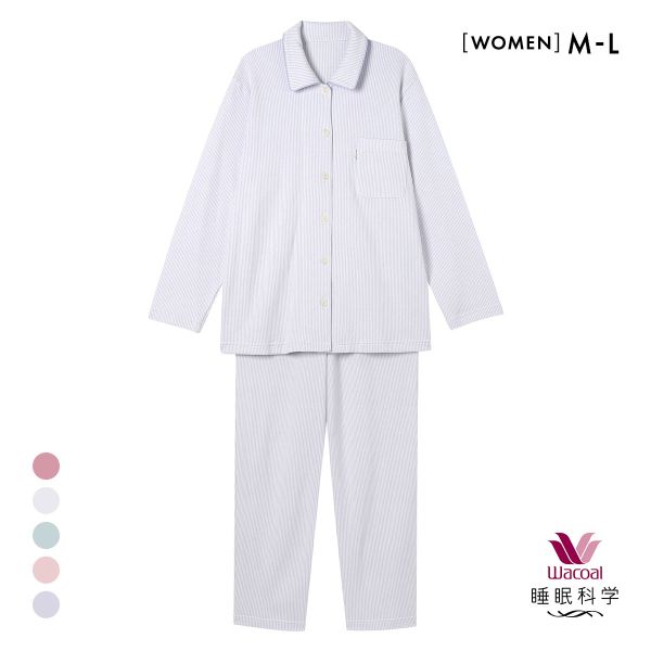 10％OFF【送料無料】 ワコール Wacoal スイミンカガク 睡眠科学 ふわごころ パジャマ 上下セット ラムコ 綿100 ルームウェア