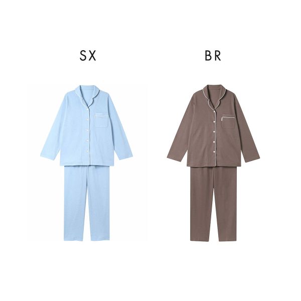 ワコール Wacoal 睡眠科学 レディース なめらかでやわらかい天綿 シャツ パジャマ 長袖 上下セット 綿100％ コット 10%OFF 送料無料_9