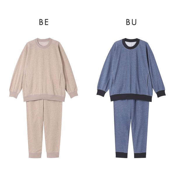 ワコール Wacoal 睡眠科学 レディース ルームウェア パジャマ 上下セット 長袖 デニム調 綿混 ML 寝返りしやすい YD 10%OFF 送料無料