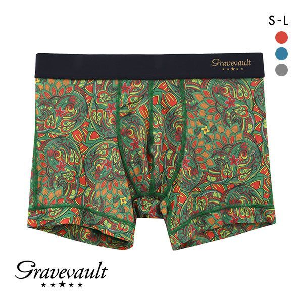 ボクサーパンツ ショート ブランド メンズ 前閉じ 送料無料 グレイブボールト Gravevault×CLOUDY FLORATICA SML クラウディコラボ 日本製 国の通販は 5,940円