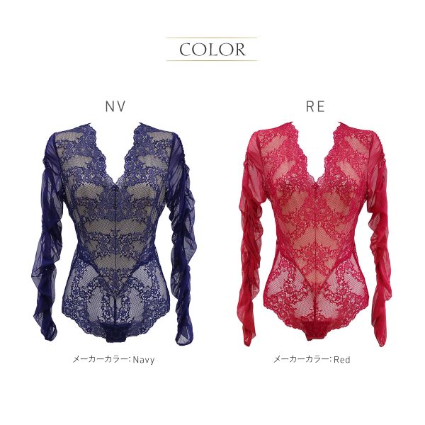 アンブラ ANNEBRA Zigzag2 シアーレース ボディスーツ テディ