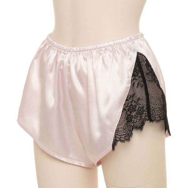 Ravijour★サテンフリルセットアップ★ルームウェア★パジャマ★部屋着パンツ ラヴィジュール RAVIJOUR ブラックレースサテン セットアップ