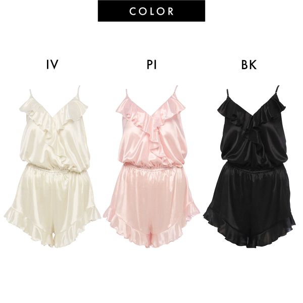 送料無料】 ラヴィジュール RAVIJOUR シルキーフリル ロンパース