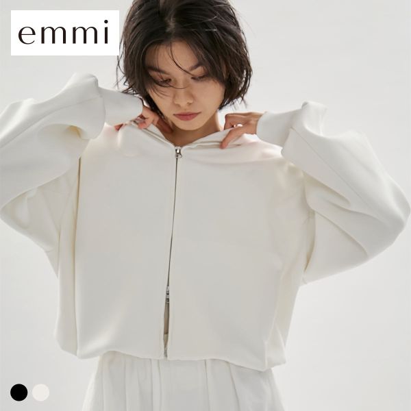 エミ eco emmiロゴジップアップフーディー UVカット emmi 送料無料
