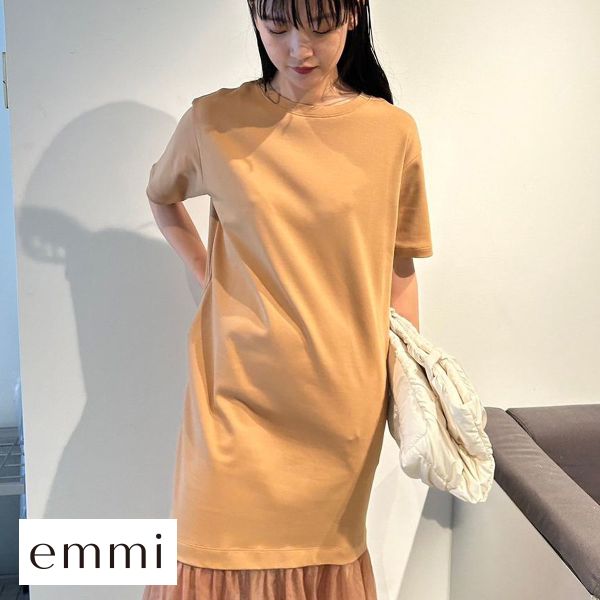 エミ オーガニックコットンドッキングTシャツワンピース emmi 40%OFF 送料無料