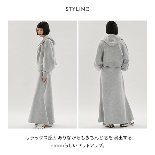 エミ 裏毛フーディー×ワンピースセット emmi 送料無料_3