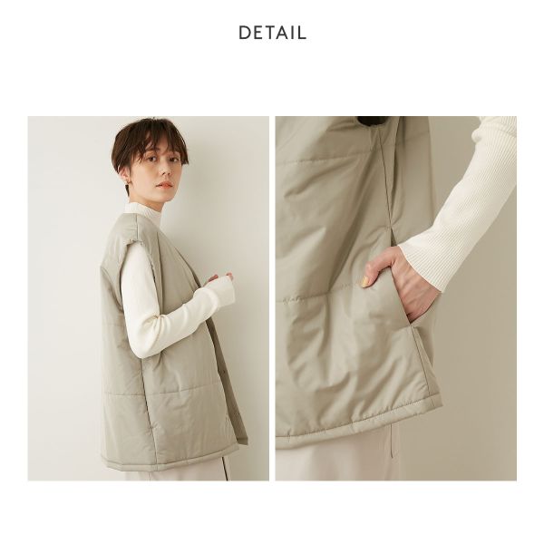 エミ 中綿ベストセットポンチョコート emmi 30%OFF 送料無料の通販はau