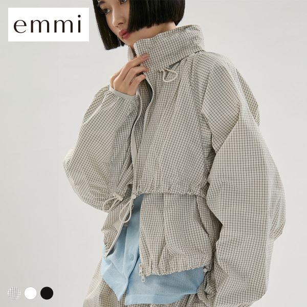 エミ ドロストナイロンブルゾン 撥水 セットアップ対応 emmi 送料無料 母の日 ギフト プレゼント