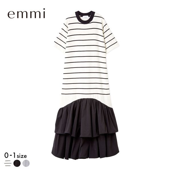 エミ ハーフスリーブニットドッキングワンピース emmi 送料無料_6