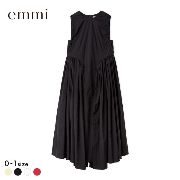 エミ ギャザーフォルムナイロンワンピース emmi 送料無料_9