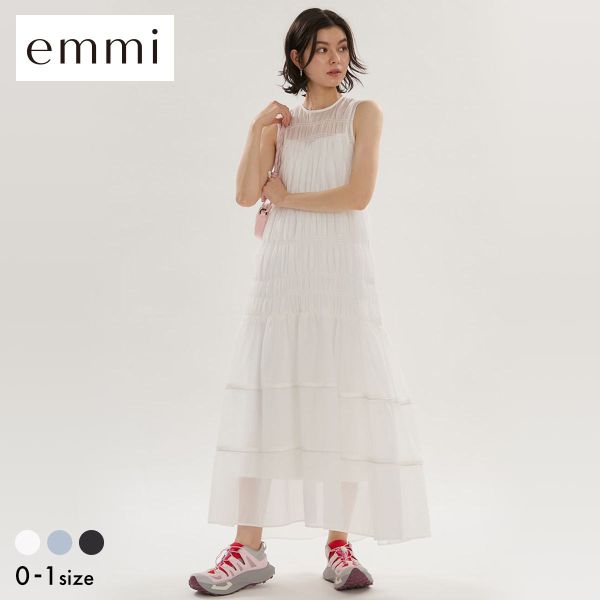 【送料無料】 エミ シアーナイロンシャーリングワンピース セットアップ対応 emmi 18,480円
