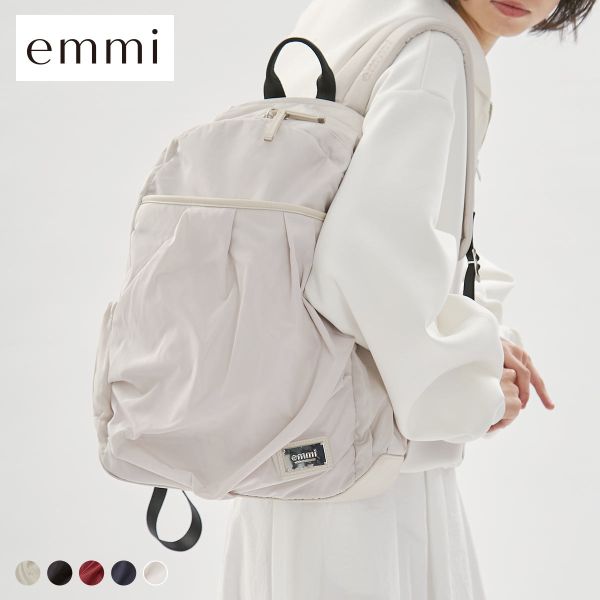 エミ eco レザーミックスバックパック 撥水 emmi 送料無料