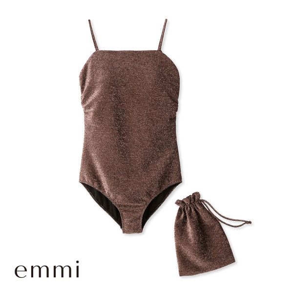 ⭐︎新品⭐︎【emmi atelier】グリッタースウィムウエア　水着　サイズ1 40％OFF【送料無料】 エミ emmi 【emmi atelier】グリッタース