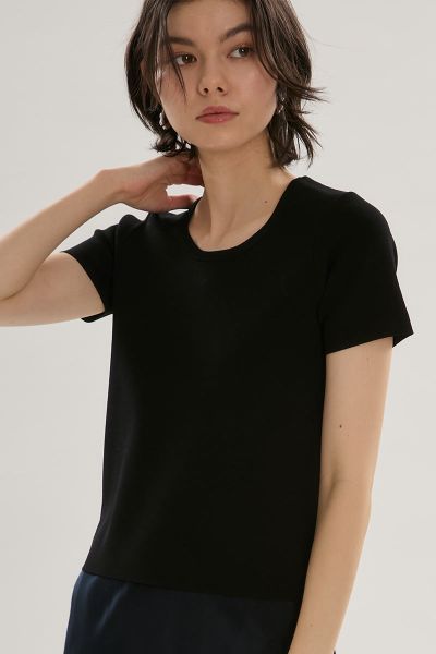 【メール便(20)】【送料無料】 エミ デコルテシンプルニット ウォッシャブル UVカット 接触冷感 emmi_2