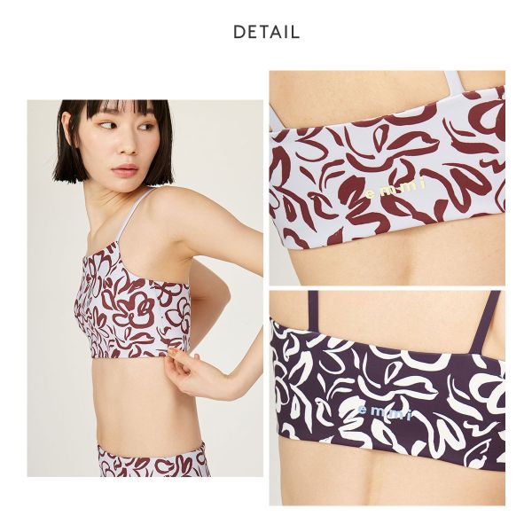 【送料無料】 エミ WELLNESS&TRAINING プルメリアアートブラトップ emmi