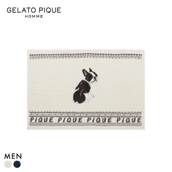 ジェラートピケ オム メンズ パウダーノルディック DOGジャガードブランケット ジェラピケ ルームウェア gelato pique HOMM 送料無料
