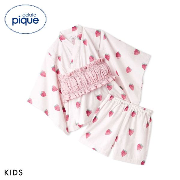 ジェラートピケ キッズアンドベイビー キッズ 帯付き甚平 ジェラピケ パジャマ ルームウェア gelato pique Kids＆Baby KIDS 送料無料