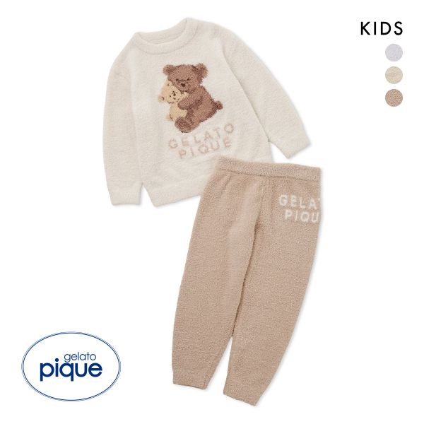 ジェラートピケ　120-130cm セットアップ 3点セット ルームウェア ジェラートピケ 120-130cm セットアップ 3点セット ルームウェア