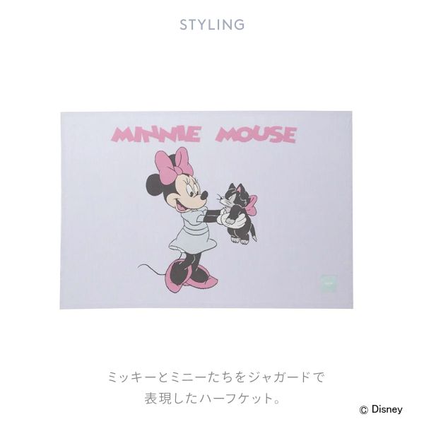 30％OFF【送料無料】 ジェラートピケ スリープ ディズニー Mickey&amp;Minnie ジャガードハーフケット ジェラピケ gelato pique Sleep Disney_3