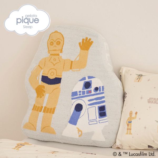 【送料無料】 ジェラートピケ STAR WARS スリープ ジャガードダイカットクッション ジェラピケ スターウォーズ gelato pique Sleep_13