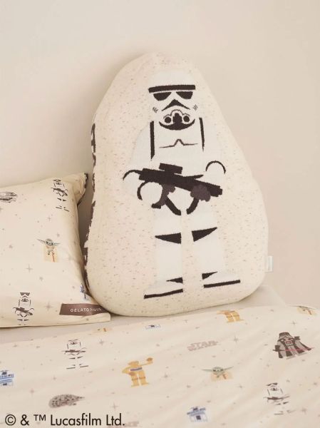 【送料無料】 ジェラートピケ STAR WARS スリープ ジャガードダイカットクッション ジェラピケ スターウォーズ gelato pique Sleep_4