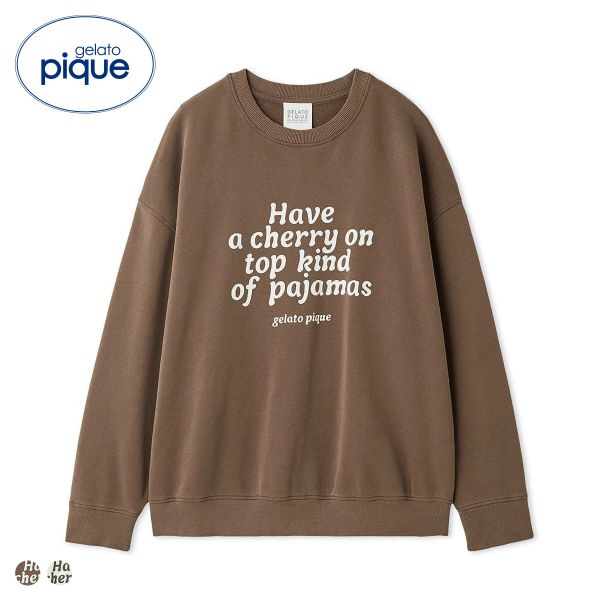 【送料無料】 ジェラートピケ ユニセックス 裏毛プルオーバー ジェラピケ ルームウェア gelato pique UNISEX