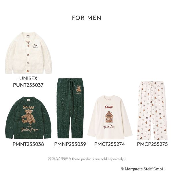 ジェラートピケ ユニセックス シュタイフ UNISEX パウダージャガード