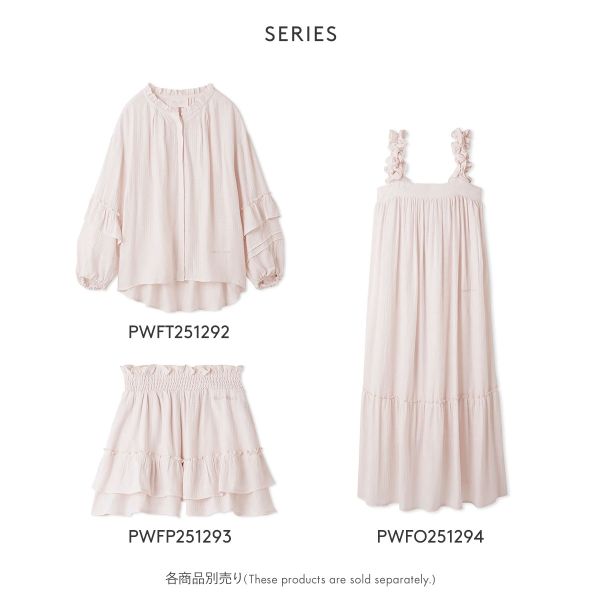 gelato pique 【SPRING】フリルワンピース　ピンク SPRING】フリルワンピース(ワンピース)｜ルームウェア・パジャマ