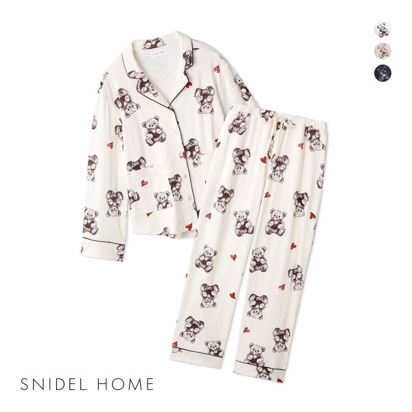 パジャマ ルームウェア 送料無料 スナイデルホーム ベア柄パジャマセット SNIDEL HOMEの通販は