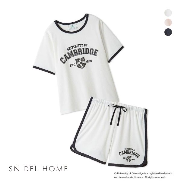 スナイデルホーム University of Cambridge パイルカット セットアップ パジャマ ルームウェア SNIDEL  ケンブ 20%OFF 送料無料