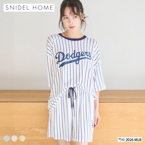 スナイデルホーム　パジャマセット スナイデルホーム MLB Tシャツセットアップ パジャマ ルームウェア