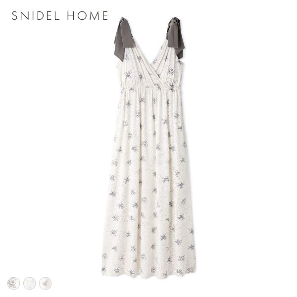スナイデルホーム Moilis 肩リボンワンピース カップイン カップ付き パッド付き パジャマ ルームウェア SNIDEL HOME 送料無料