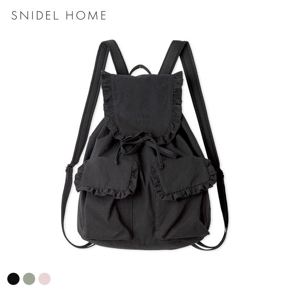 【送料無料】 スナイデルホーム コットンライクフリルバックパック SNIDEL HOME