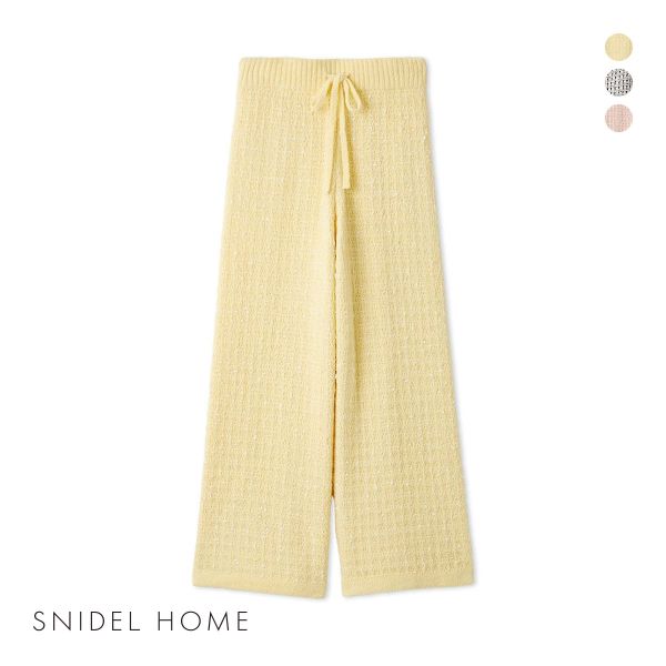 【送料無料】 スナイデルホーム ツイードロングパンツ パジャマ ルームウェア SNIDEL HOMEの通販は 7,841円