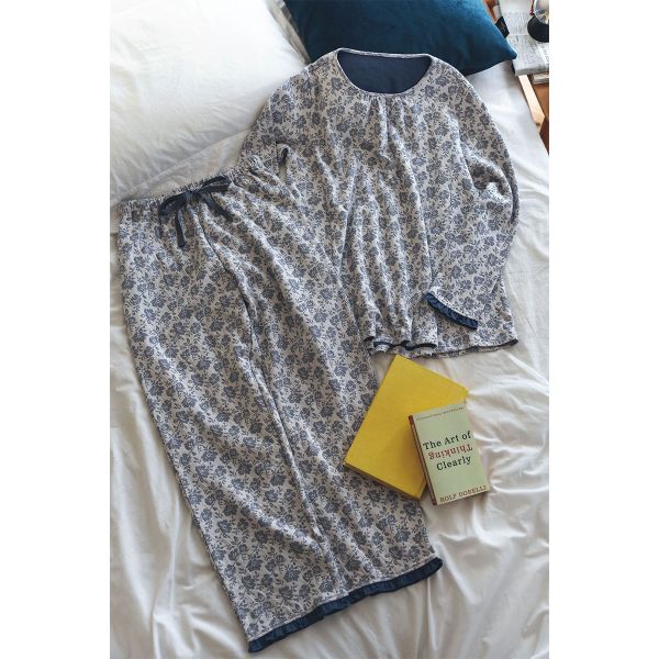 キッドブルー 25接結フラワーJQ 長袖 フルレングス 上下セット