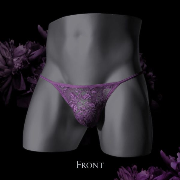 40％OFF【メール便(10)】 HIMICO uomo LEONARDO Tバック パンツ レース