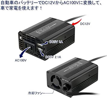 車内コンセント 車載コンセント 150wカーインバーター シガーソケット インバーター コンセント Dc12vをac100vに変換 Usb2ポート搭載 の通販はau Pay マーケット 赤兎馬社 Au Pay マーケット店