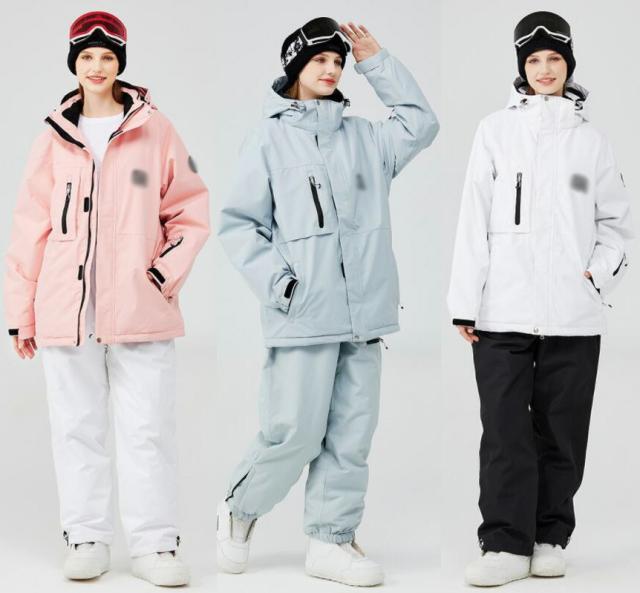 10色展開 レディーススキーウェア サスペンダー スノボー ノーボードウェア メンズ スノーウェア 2点セット 防水 セットアップ スノボー 登山 レインウェア ボード 雪遊び