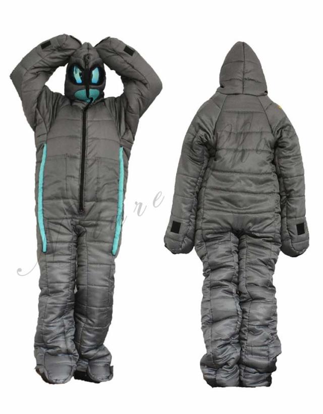 寝袋 人工ダウン 人型寝袋 コンパクト 暖かい 寝冷え防止 冬用 -5℃ 防災 シュラフ 動け 自宅 エイリアン 防寒着 アウトドア 厚 スリーピングバッグ 車中泊 野宿 大人用 防災用品